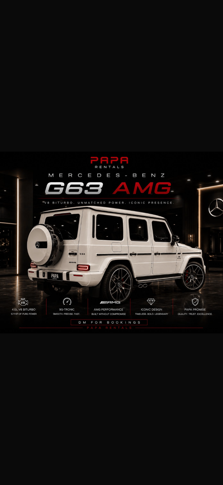 Mercedes-AMG G63 — White